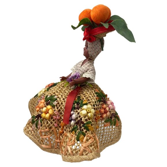 Vintage Caribbean Chiquita Dark Skin Blinky Doll 1950's Sherri Rag Doll 9.5 " - Picture 2 of 7